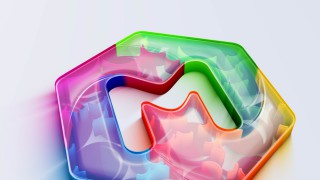 لوگو موشن سه بعدی رنگارنگ