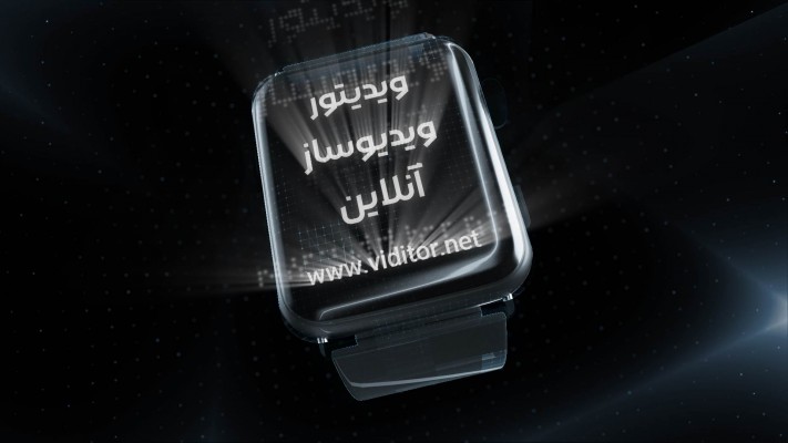 پیش‌نمایش قالب قالب لوگو موشن ساعت هوشمند