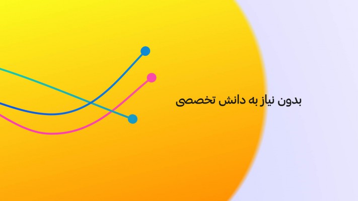 پیش‌نمایش قالب قالب لوگوموشن خطوط منحنی رنگی