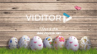 قالب لوگو موشن تخم مرغ های رنگی