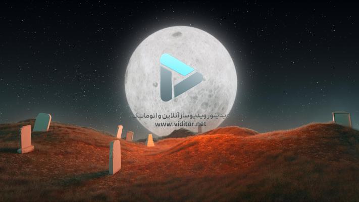 پیش‌نمایش قالب قالب لوگو موشن هالووین ترسناک